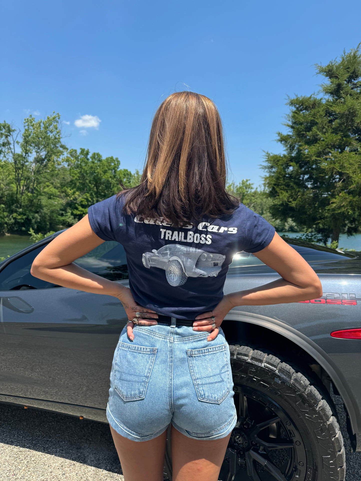 Navy Blue CalebsCars T-Shirt (Women’s)