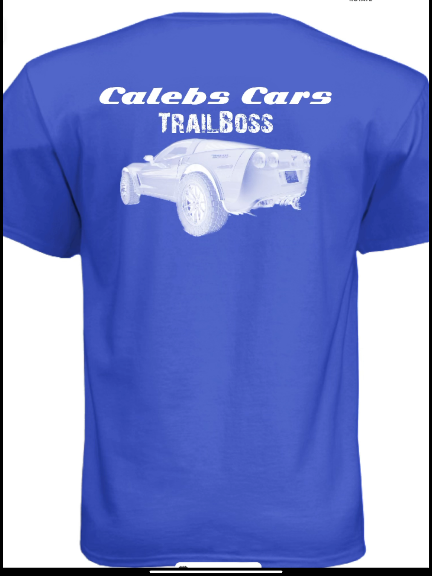 Royal Blue CalebsCars T-shirt (Men’s)